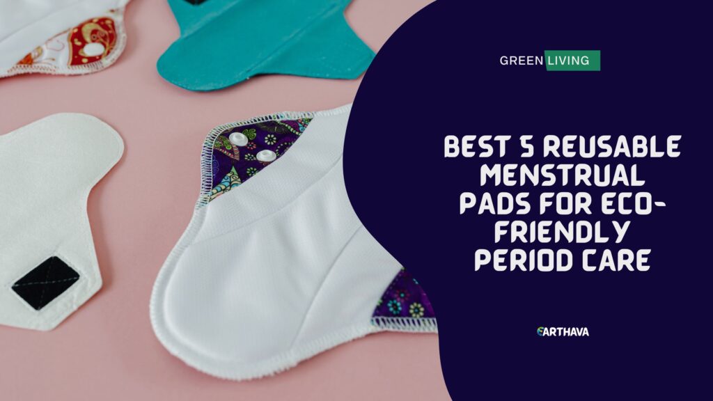 A variety of reusable menstrual pads in vibrant colors, promoting sustainable and eco-friendly period care.