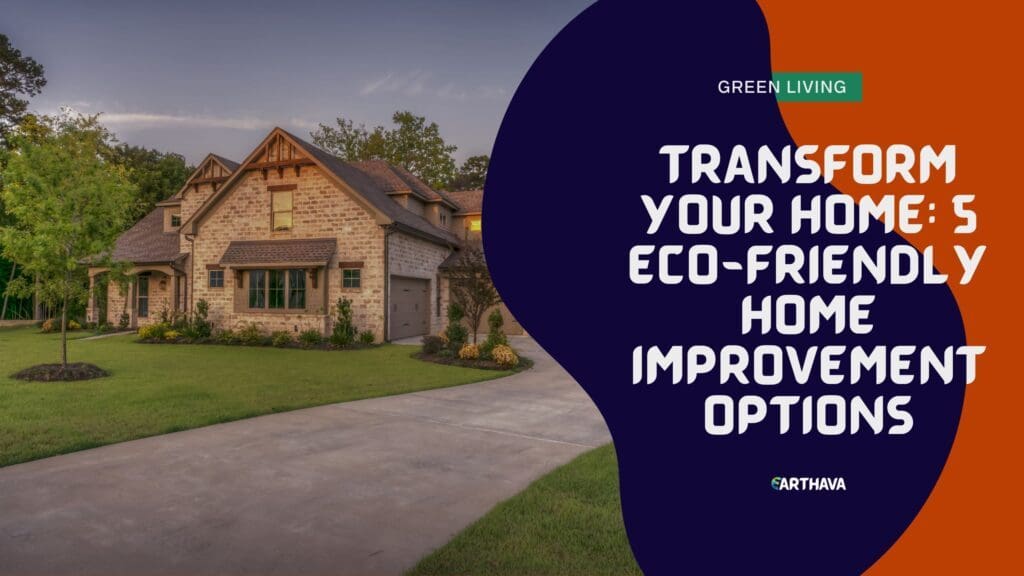 Transform Your Home: 5 Eco-Friendly Home Improvement Options