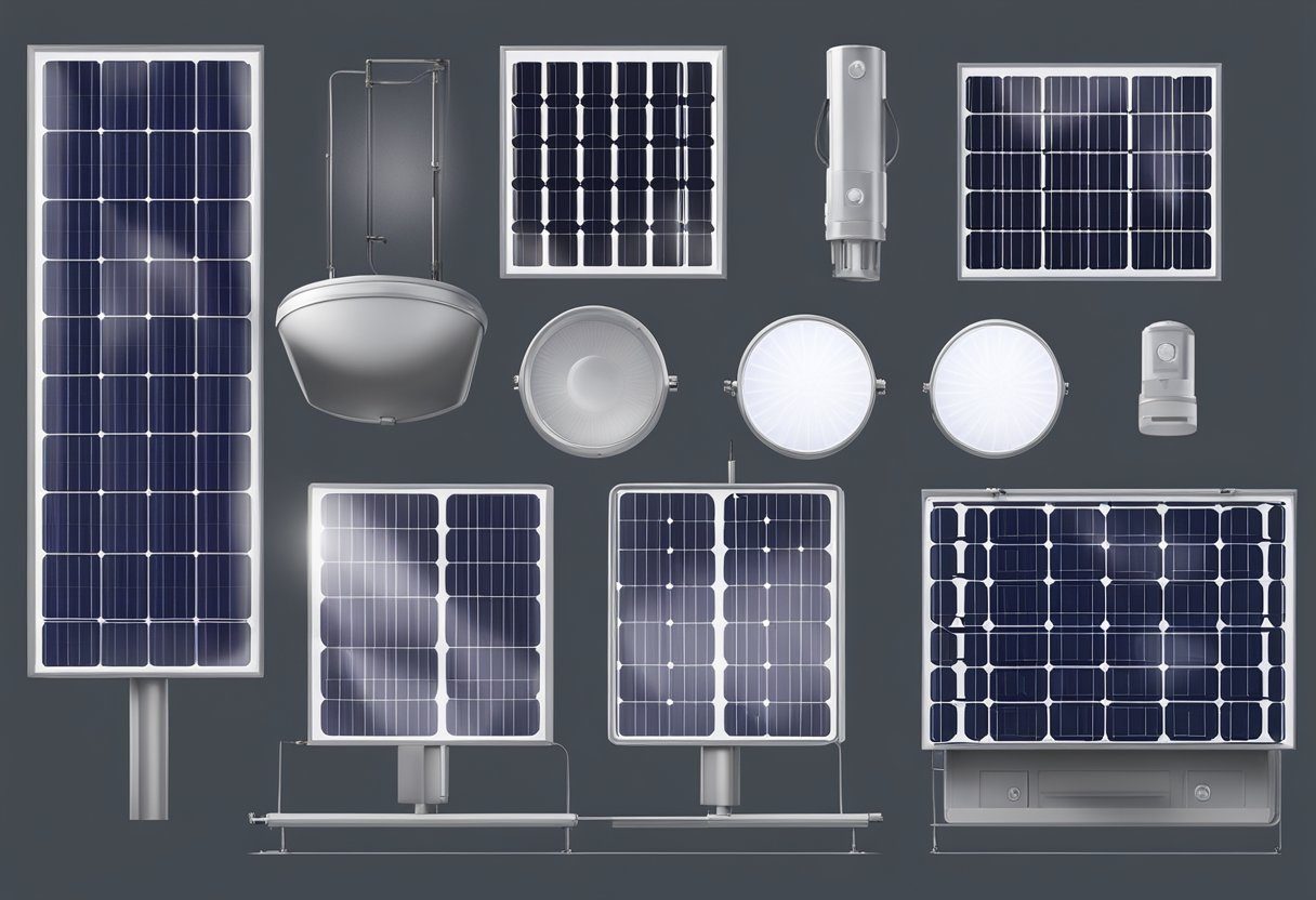 A solar light panel is positioned under direct sunlight, with no obstructions, to maximize its performance