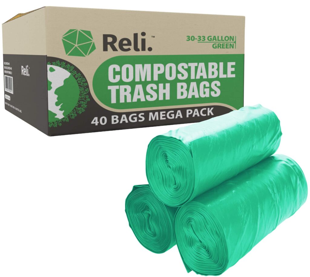 Reli. Compostable 33 Gallon Trash Bags